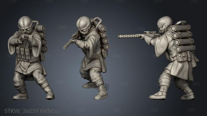 Insurgent Recon Squad insurgents heavy stl model for CNC