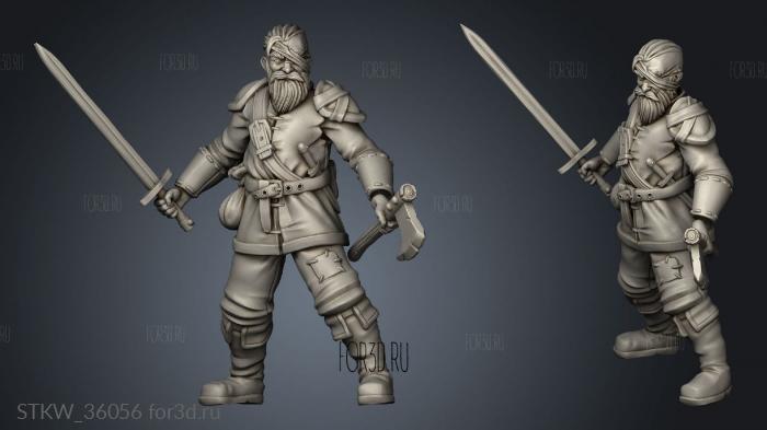 Into The Woods Bandits Bandit Axe stl model for CNC