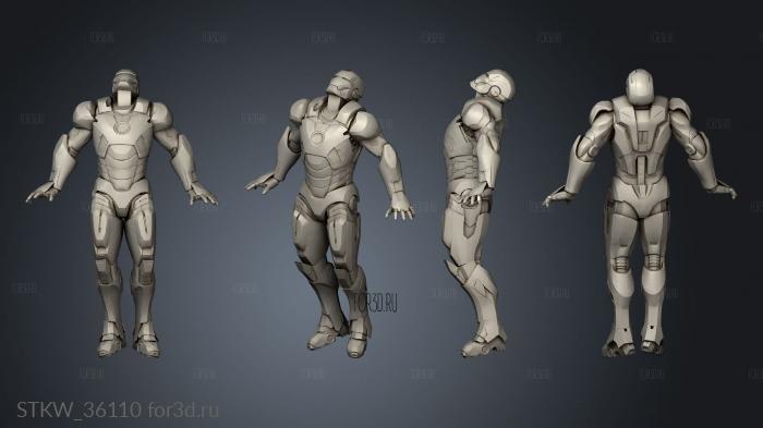 Iron Man Figures For Marvel Crisis Protocol Man Flying stl model for CNC