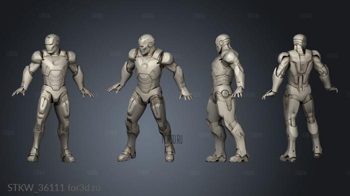 Iron Manfigurefor Marvel Crisis Protocol Man standing 3d stl модель для ЧПУ