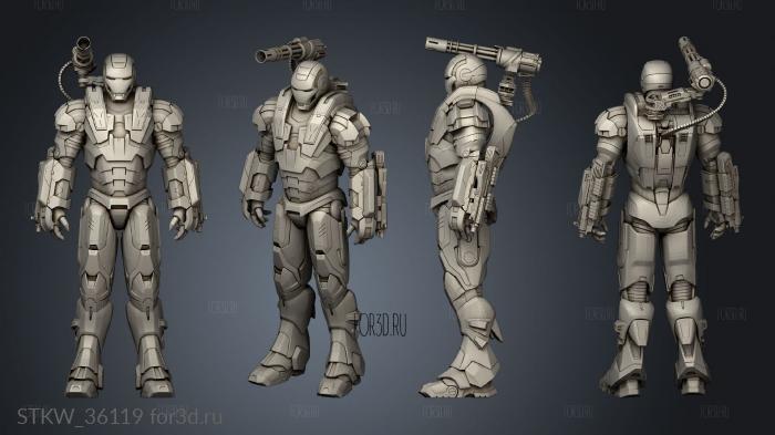 ironman war machine 3d stl модель для ЧПУ