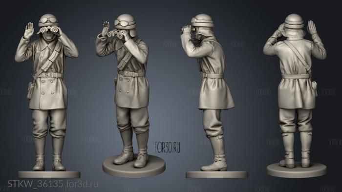 Italian Tank Crew stl model for CNC