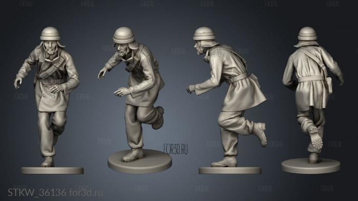 Italian Tank Crew stl model for CNC