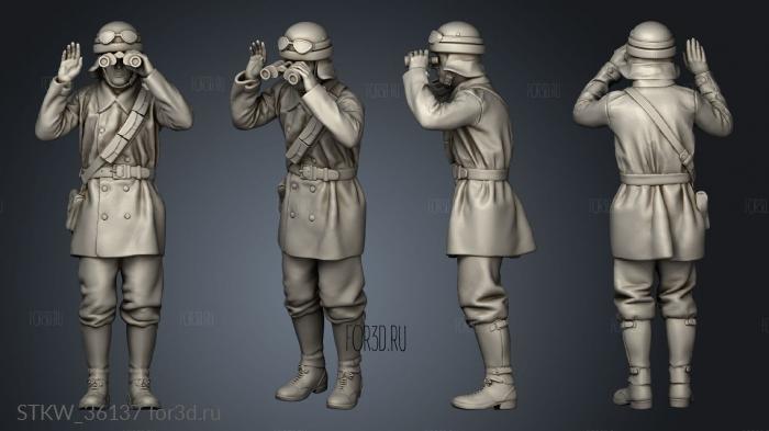 Italian Tank Crew stl model for CNC