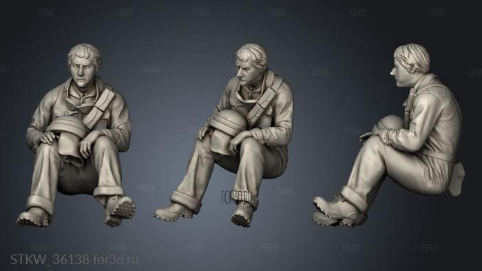 Italian Tank Crew 3d stl модель для ЧПУ