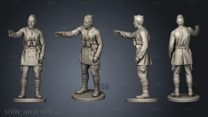 Italian Tank Crew stl model for CNC