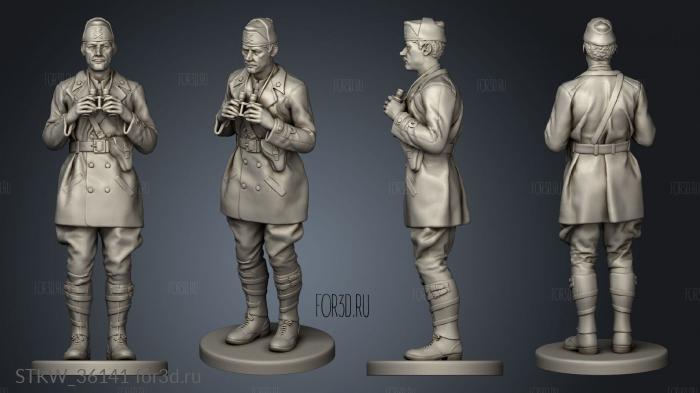 Italian Tank Crew stl model for CNC