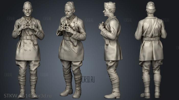 Italian Tank Crew stl model for CNC