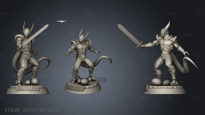 Janemba Dragon Ball And Name 3d stl модель для ЧПУ