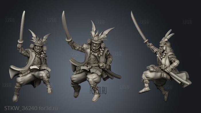 Japanese Cavalry Samurai Daimyo Sword 3d stl модель для ЧПУ