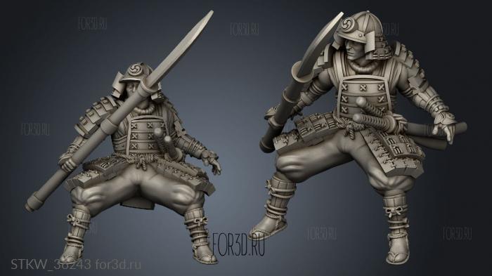 Japanese Cavalry Speen 3d stl модель для ЧПУ