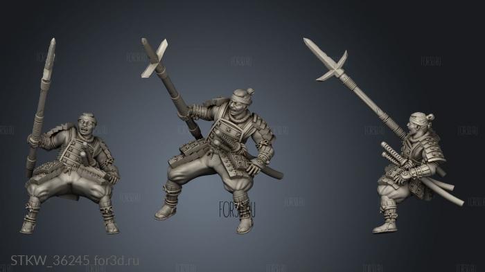 Japanese Cavalry Speen 3d stl модель для ЧПУ