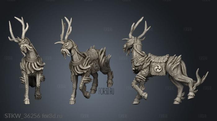 Japanese Great Guard on Kirin 3d stl модель для ЧПУ