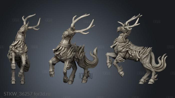 Japanese Great Guard on Kirin 3d stl модель для ЧПУ