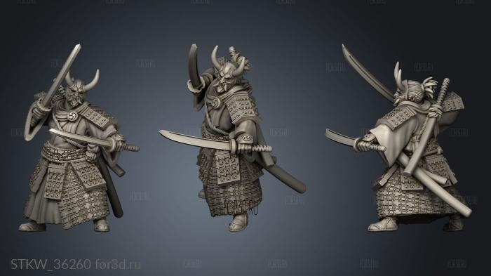 japanese ronin stl model for CNC