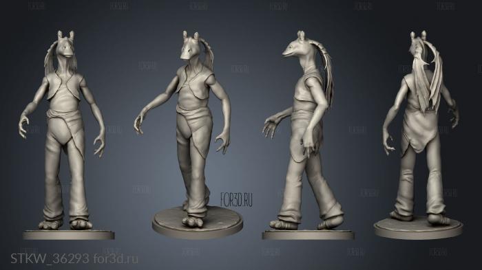 Jar Binks Star Wars Cuerpo 3d stl модель для ЧПУ