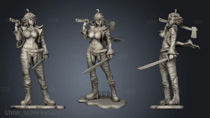 Jason Female NSFW 3d stl модель для ЧПУ