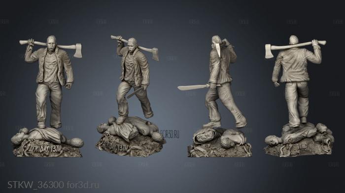 Jason fridayth Davide Barba tag 3d stl модель для ЧПУ