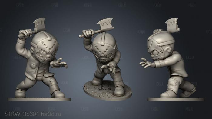 Jason Voorhees Chibi 3d stl модель для ЧПУ