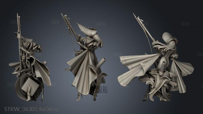 JAX Musketeer Gunslinger stl model for CNC