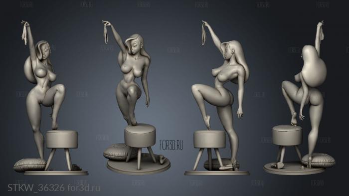 Jessica Rabbit stl model for CNC