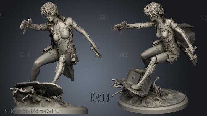 Jessie Cyberpunk Edge Runner statue NSFW stl model for CNC