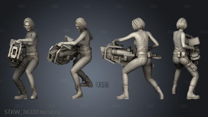 Jill Valentine Barrel 3d stl модель для ЧПУ