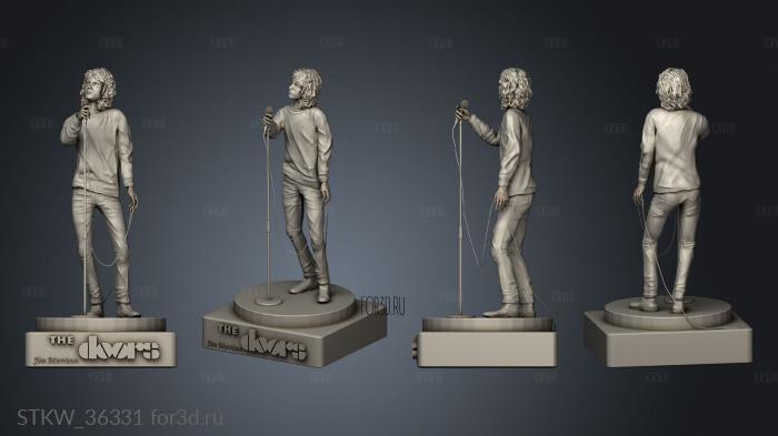 Jim Morrison stl model for CNC