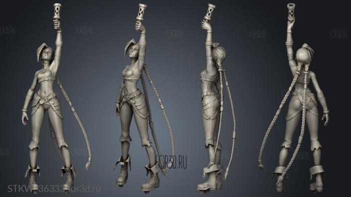 Jinx Arcane Azerama stl model for CNC