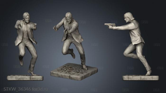 JOHN WICK stl model for CNC