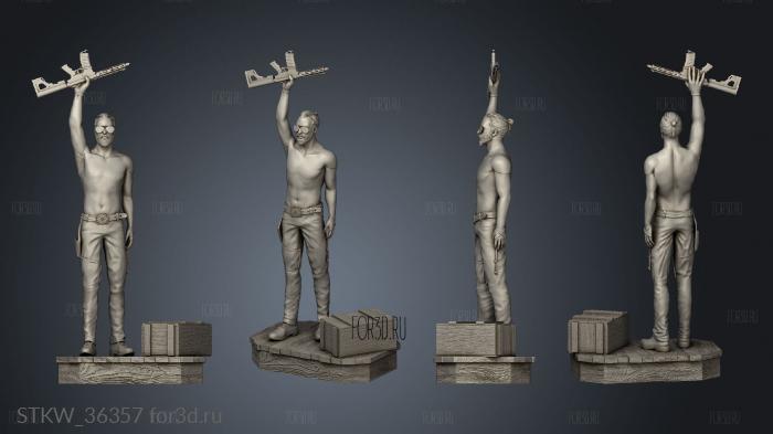 Joseph Seed from Far Cry FFF glass 3d stl модель для ЧПУ