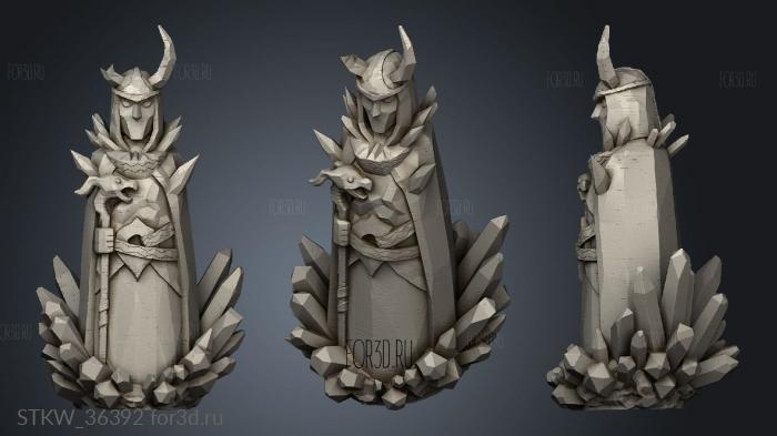 Loki Totem stl model for CNC