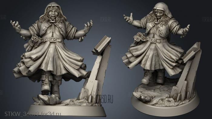 Warlock stl model for CNC