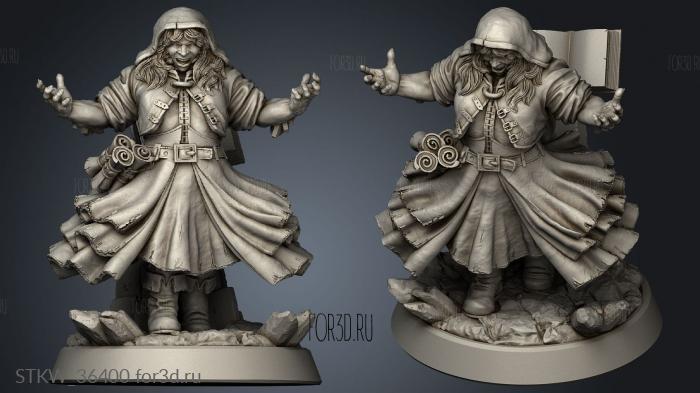 Warlock stl model for CNC