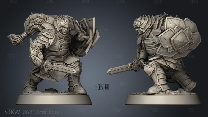 Adamantine Knight stl model for CNC