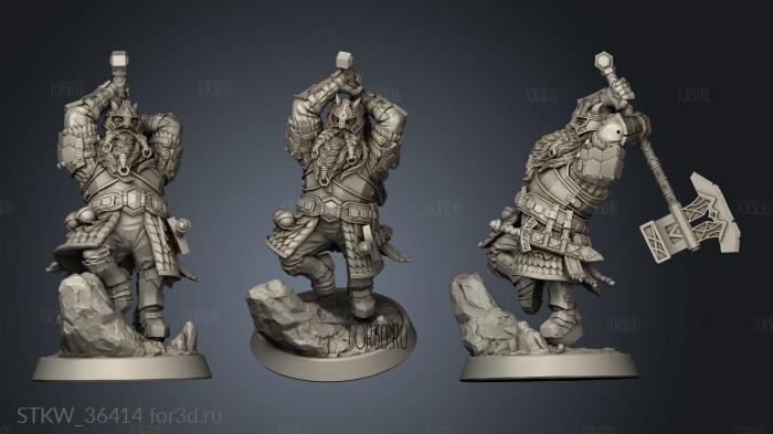 Adamantine Sunderer Base stl model for CNC