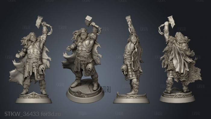 Thor God Thunder 3d stl модель для ЧПУ