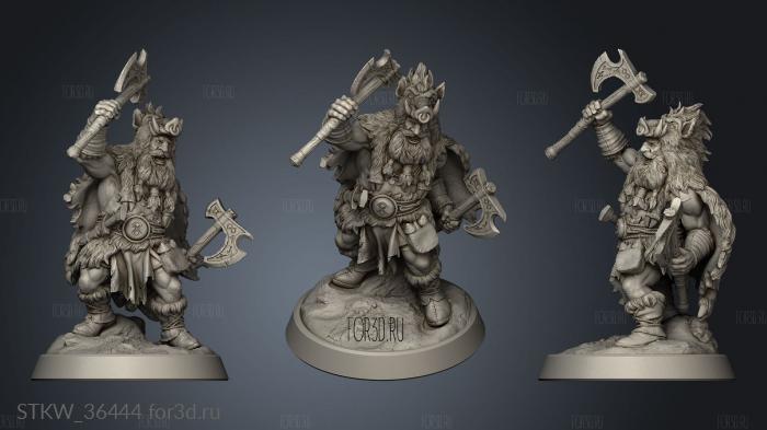 Berzerker stl model for CNC