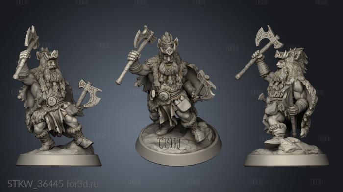 Berzerker stl model for CNC