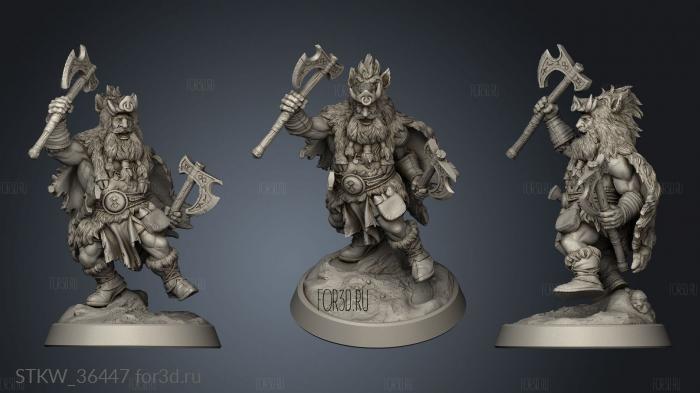 Berzerker stl model for CNC