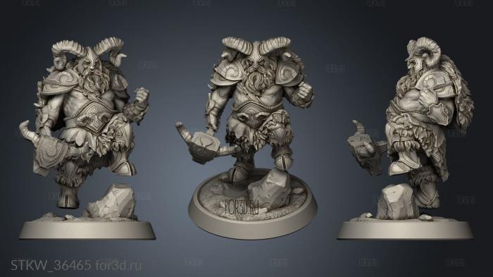 Weregoat Humanoid stl model for CNC