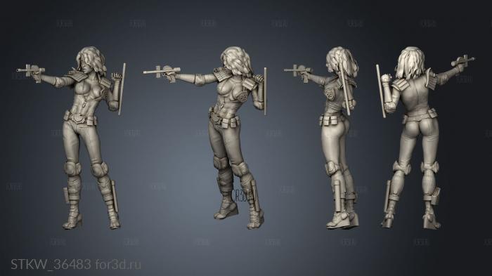 Judge Anderson and Hershey alternative knee pads NFB 3d stl модель для ЧПУ