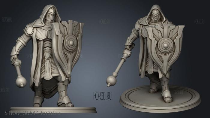 Justicar Stance Mace 3d stl модель для ЧПУ