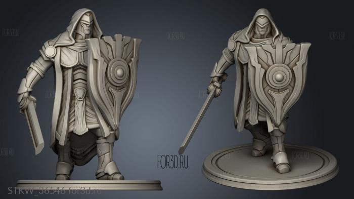 Justicar Stance Sword 3d stl модель для ЧПУ