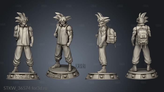 Kakaroto goku 3d stl модель для ЧПУ