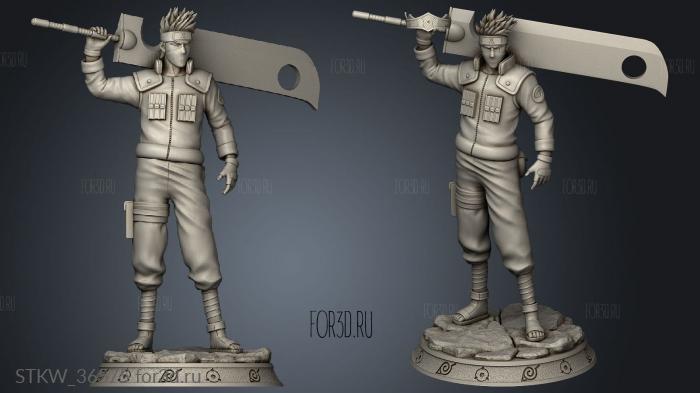 Kakashi 3d stl модель для ЧПУ