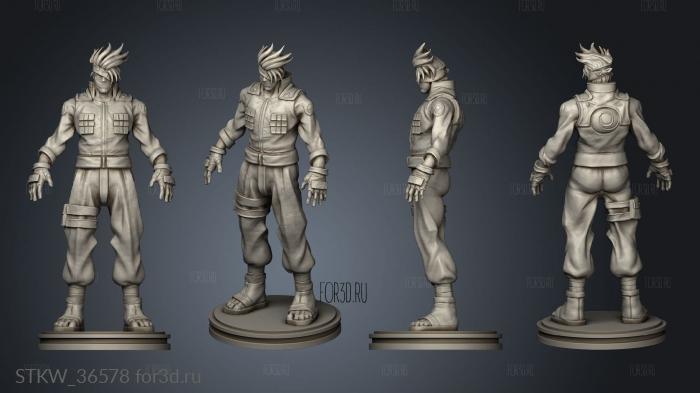 Kakashi Hatake reddaazka 3d stl модель для ЧПУ