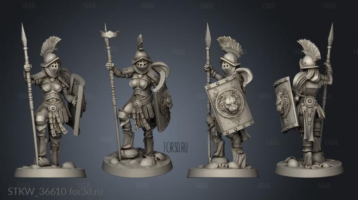 Kalista the Gladiator exotic stl model for CNC