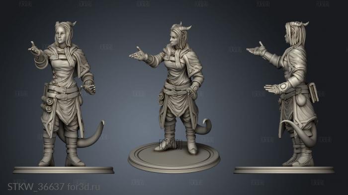 Karthis Tiefling Spellcaster Effect 3d stl модель для ЧПУ