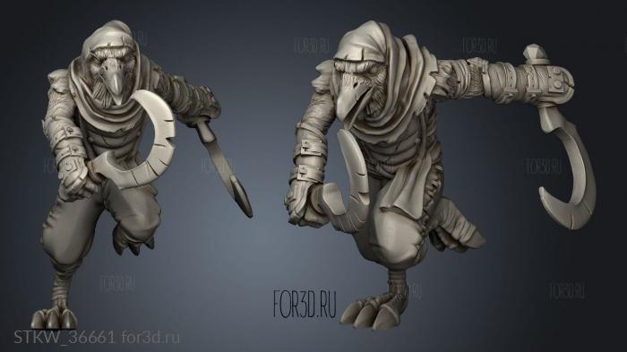 Raven Folk Eastern Assassin 3d stl модель для ЧПУ